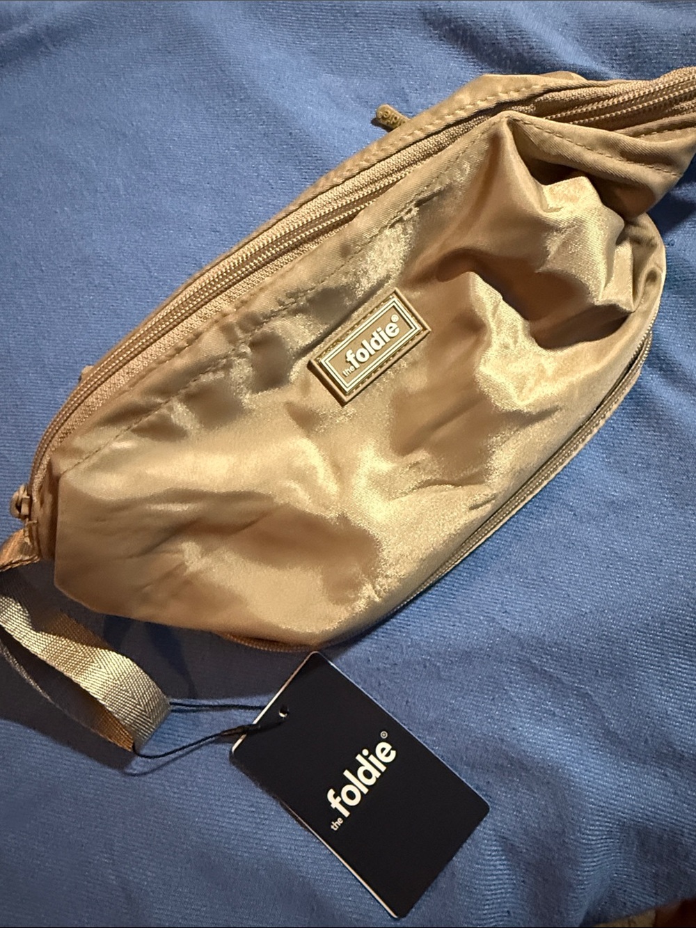 The Foldie toiletry bag tan